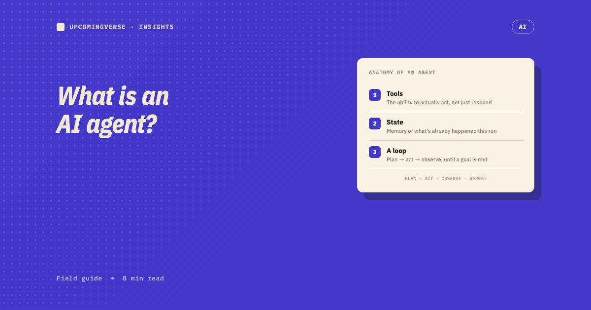 What is an AI agent? A practical definition, with real examples cover